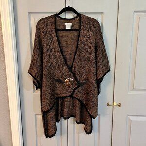 Soft Surroundings Mei Ling Cape Poncho Sweater One Size
